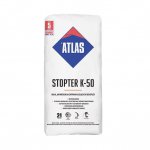 Atlas - weißer Klebemörtel aus Styropor und Wolle Stopter K-50
